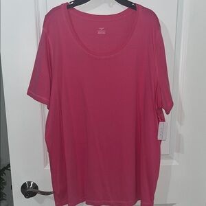 CJ Banks Fuchsia Short Sleeve Tee